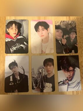 Set of six OFFICIAL Seungmin of Stray Kids photocards (set # 4 ) Kim Seungmin